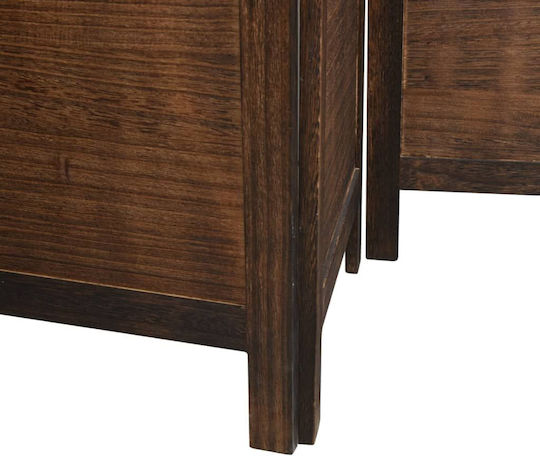 vidaXL Decorative Room Divider Wooden with 4 Panels 140x160cm