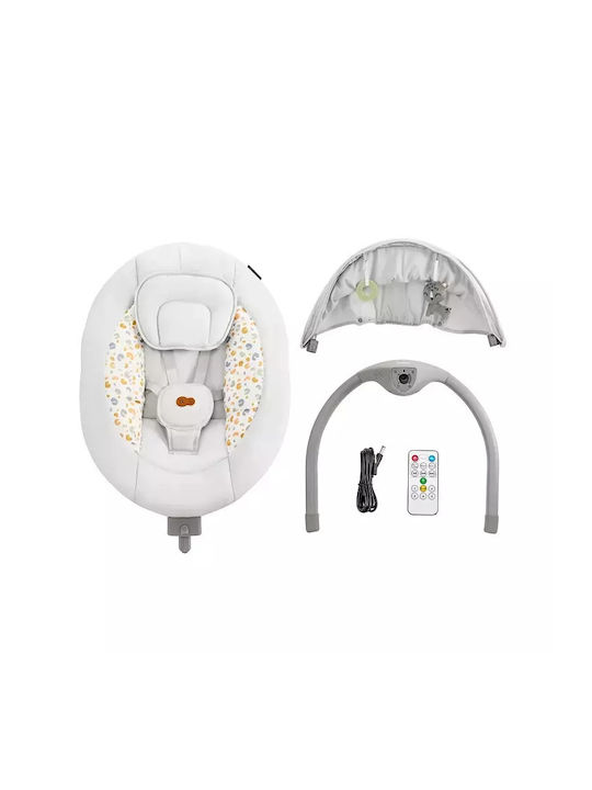 Kinderkraft Electric Baby Relax Lumi 2 with Music Light Grey