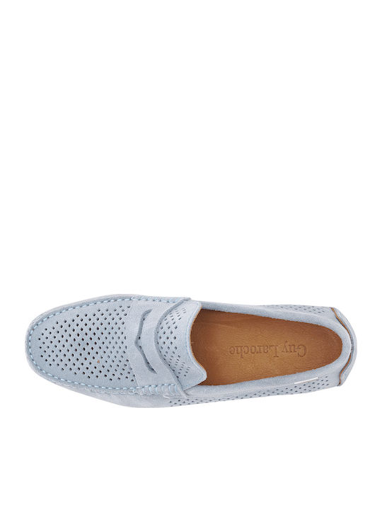 Melsen Suede Ανδρικά Loafers σε Μπλε Χρώμα