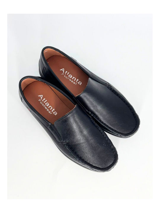 Men's Synthetic Leather Moccasins Black