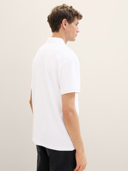 Tom Tailor Ανδρικό T-shirt Κοντομάνικο Polo White