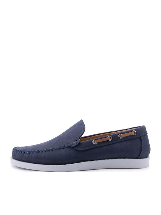 Men's Leather Loafers Blue