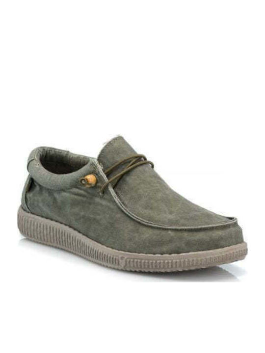 Men's Leather Moccasins Green