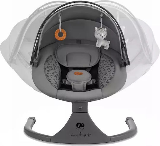 Kinderkraft Електрически Релакс Бебе Lumi 2 с Музика Тъмно сиво