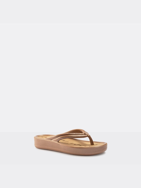 Lemon Jelly Women's Flat Sandals in Brown Color