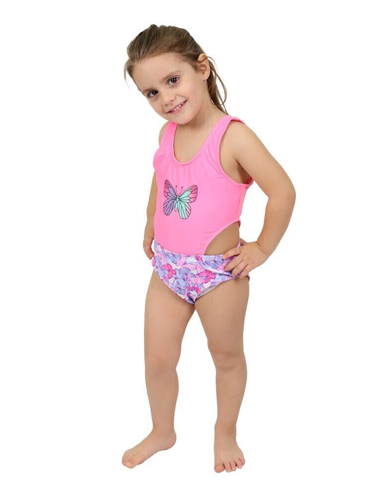 Waves Kids Swimwear One-Piece Fuchsia