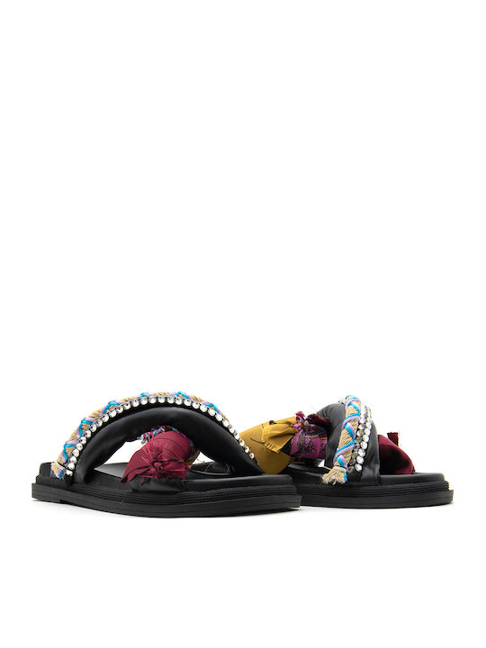 Leder Flache Sandalen für Damen