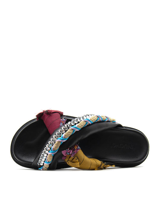 Leder Flache Sandalen für Damen