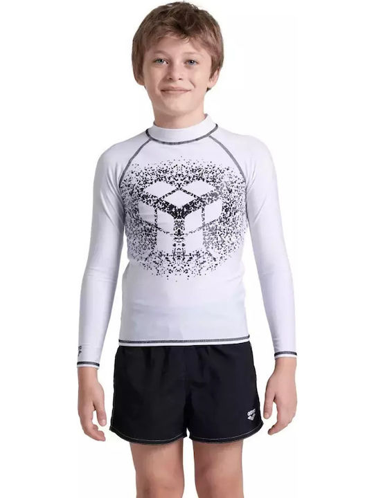 Arena Kids Swimwear Long Sleeve Shirt White