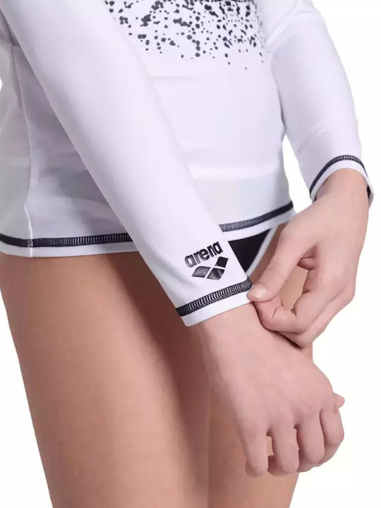 Arena Kids Swimwear Long Sleeve Shirt White
