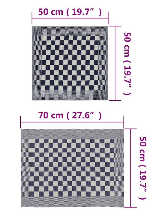 vidaXL Μπλε 10τμχ