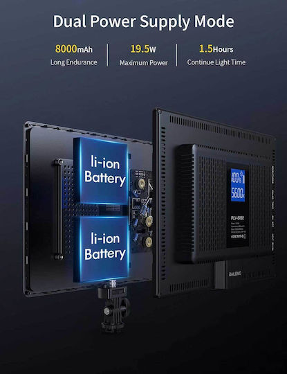 Raleno Dauerlicht Video Kamera Licht Vl-s192k LED-Licht 3.89K 19.5W mit Lichtstärke Lux 2600 Lux