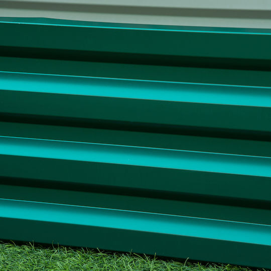 Outsunny Ζαρντινιέρα Μεταλλική Πράσινο 120x60x30.5εκ.