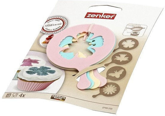 Στένσιλ Διακόσμησης Cupcakes Σετ 4 Τεμαχίων Zenker