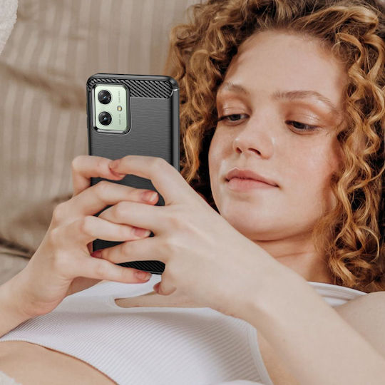 Tech-Protect Back Cover Σιλικόνης Μαύρο (Motorola Moto G54)