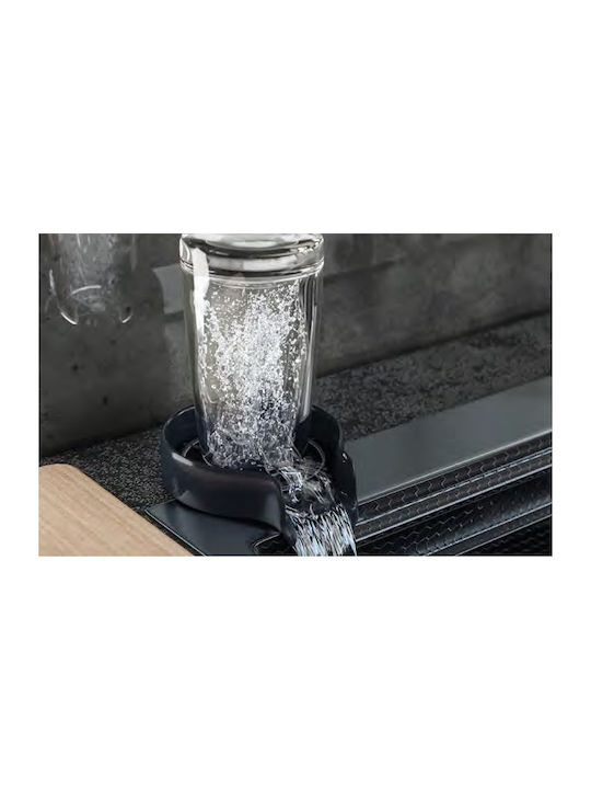 Sanitec Ένθετος Νεροχύτης Αριστερός Inox με Μπαταρία Μ80xΠ45cm Μαύρος