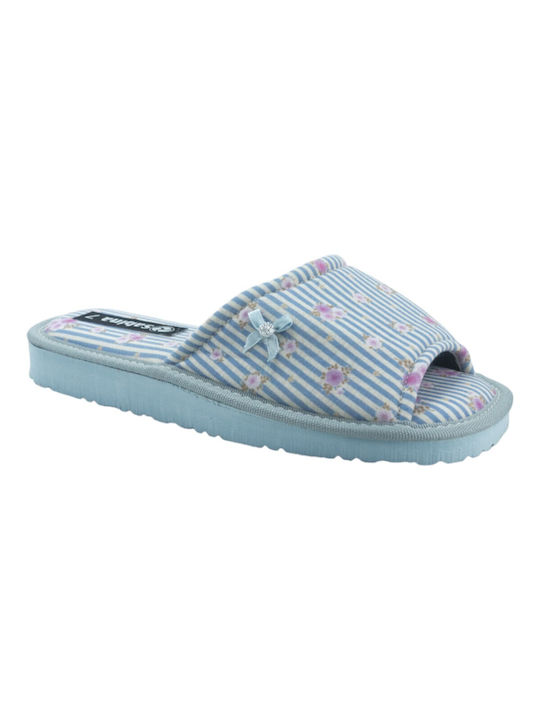 Sabina Winter Women's Slippers in Light Blue color