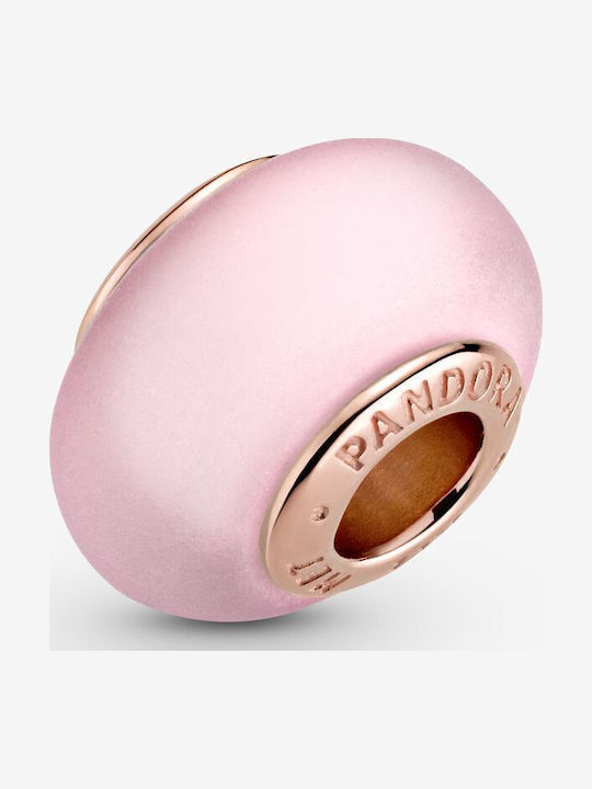 Pandora Symbol Matte Pink Glass Murano 789420c00 Pandora Symbol Matte Pink Glass Murano 789420c00