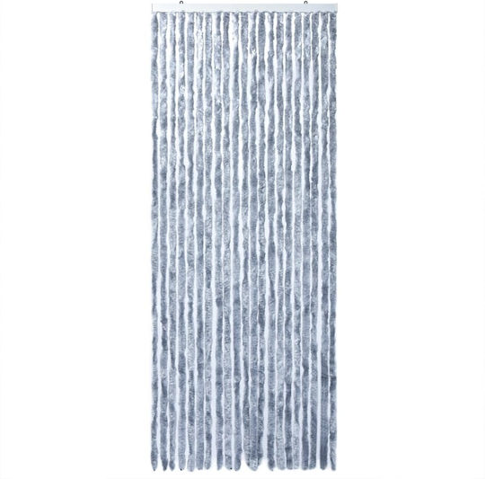 vidaXL Къртина за вратата Син 100x230см 377380