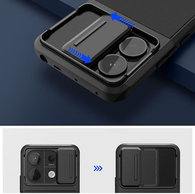 Tech-Protect Umschlag Rückseite Silikon / Kunststoff Schwarz (Redmi Note 13 Pro 5G / Poco X6 5G)