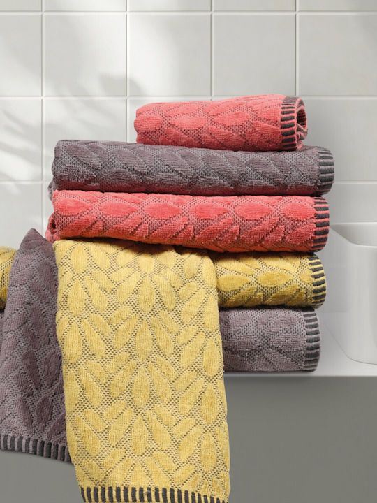 Das Home 3pc Bath Towel Set Daily 0646 Coral Weight 550gr/m²