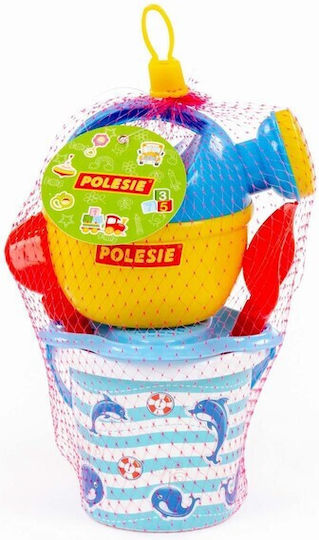 Polesie Decorated Σετ Κουβαδάκι Παραλίας με Αξεσουάρ 5τμχ