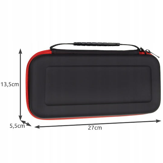 Защитен капак Console Zola Правоъгълен червен с цип 27 X 13,5 X 5,5 см черен