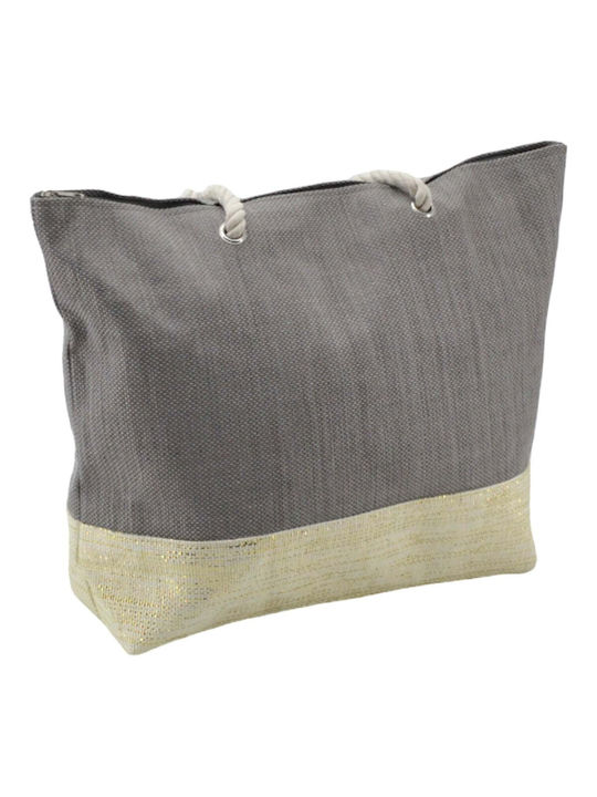 Ankor Fabric Beach Bag Gray