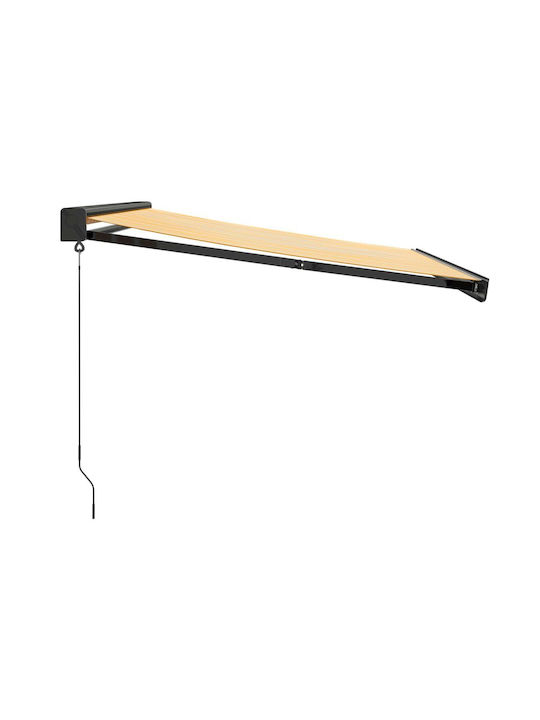 vidaXL Zelt Terrasse mit LEDs Gelb 3.5x2.5m