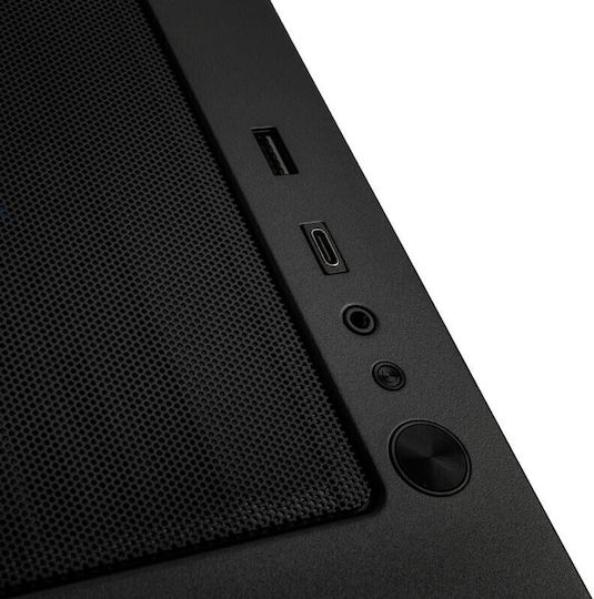 Phanteks XT Pro Ultra Геймърско бюро Midi Tower Компютърна кутия със страничен прозорец Черен