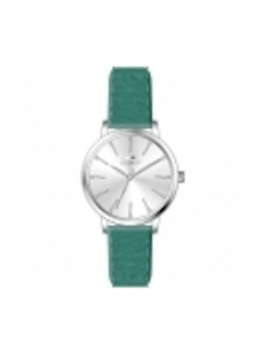 Slazenger Watch Battery with Green Leather Strap