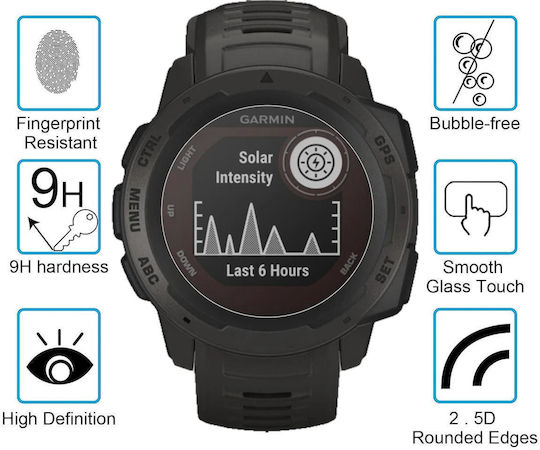 Garmin Instinct 0.26mm 2.5d 9h Tempered Glass Film Screen Protector