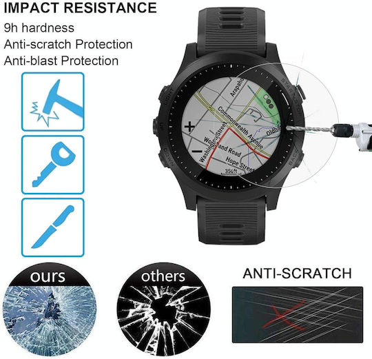 Garmin Forerunner 945 0,26mm 2,5d 9h gehärtetes Glas Film Displayschutzfolie