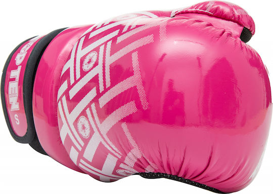 Top Ten Pointfighter Prism Mănuși de Box din Piele Sintetică pentru Competiție Roz