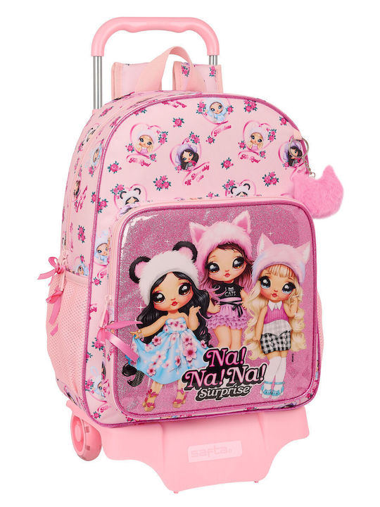 Schulranzen Mädchen Schultasche Mit Trolley Schulranzen Mit Rollen