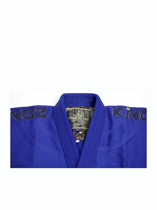 Kingz Comp 450 V5 Gi Bărbați Uniforme Jiu Jitsu brazilian Albastru