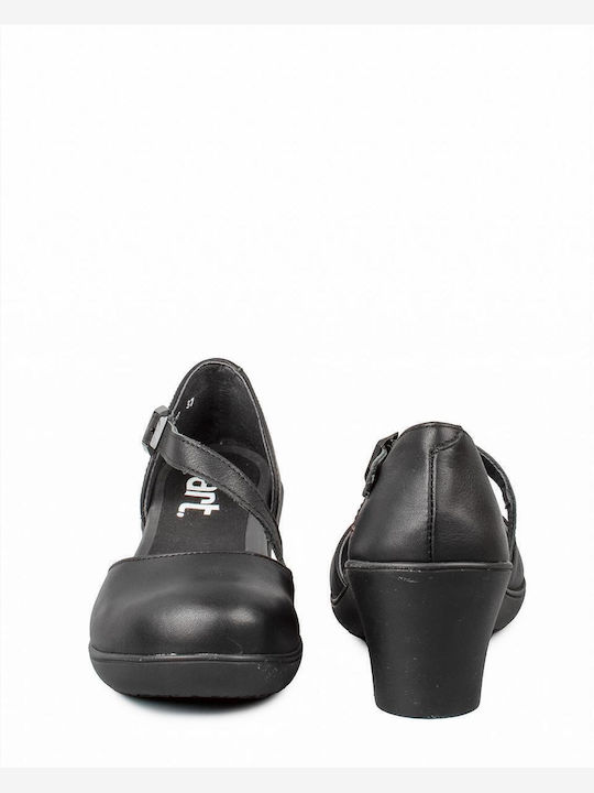 Pumps mit Riemchen Schwarz