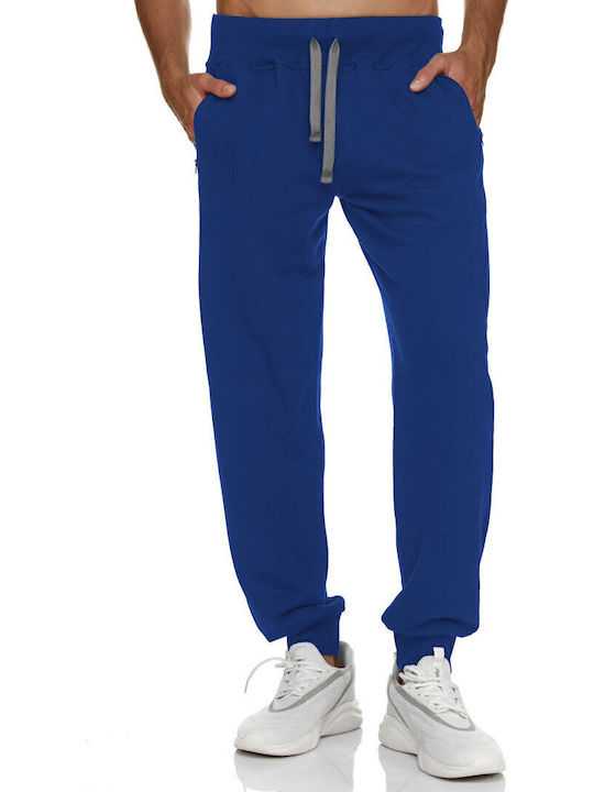 Sweatpants with Elastic Blue