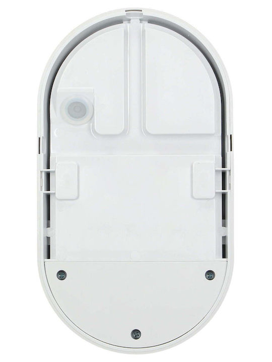 Adviti Επιτοίχια Εξωτερική Πλαφονιέρα LED IP54 15W με Φυσικό Λευκό Φως 11.92x21.22x4.45εκ.