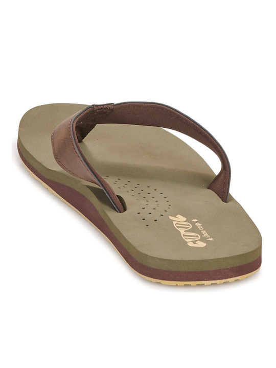 Herren Flip Flops Khaki