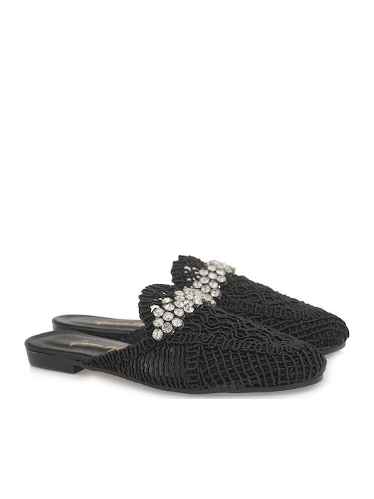 Flat Mules σε Μαύρο Χρώμα