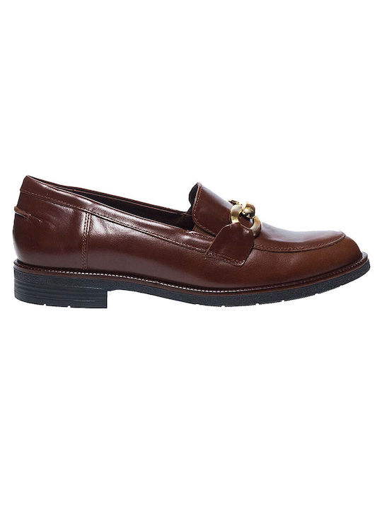 Parex Leather Women's Moccasins in Brown Color