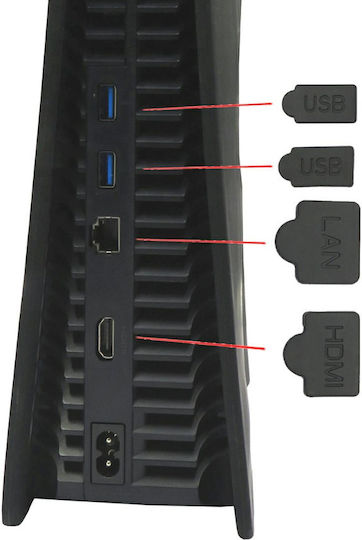 Set 7 Silikonabdeckungen Zola Playstation 5 Konsole Port Schutz Vermeiden Sie Beschädigungen Silikon