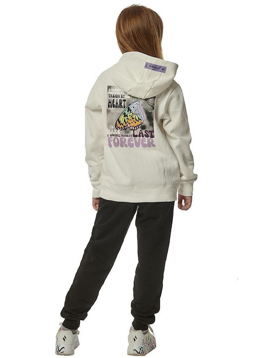 Body Action Kids Sweatshirt Cardigan White