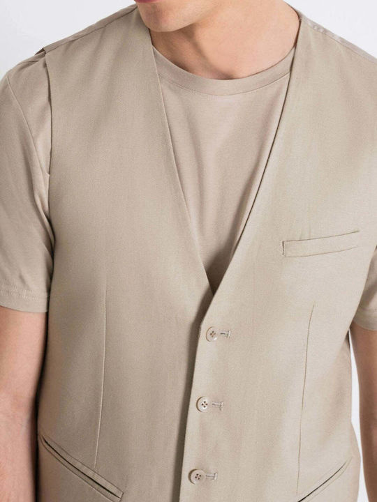 Kids Vest Beige