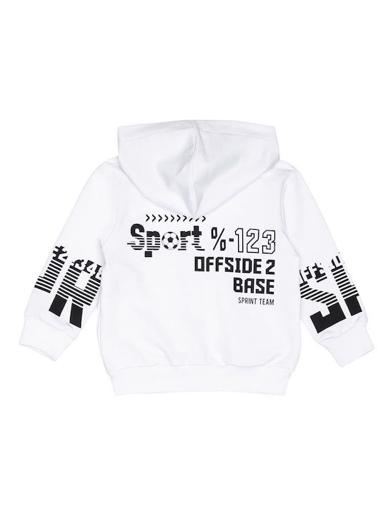 Sprint Kids Sweatshirt Cardigan White