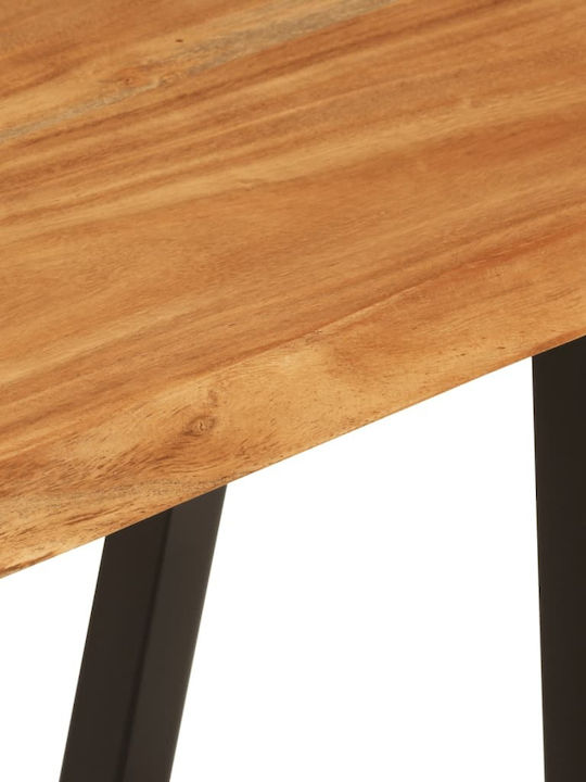 Console Table of Solid Wood & Metal Coffee L105xW33xH45cm