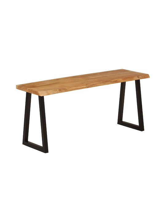 Console Table of Solid Wood & Metal Coffee L105xW33xH45cm