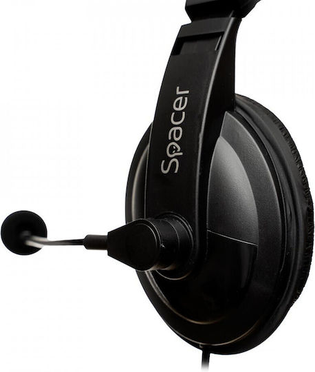 Spacer SPK-222 On Ear Căști Multimedia cu microfon și conexiune Jack de 3,5 mm