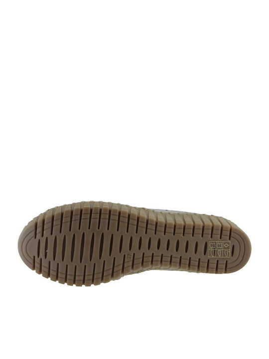 Leder Damen Mokassins in Tabac Braun Farbe